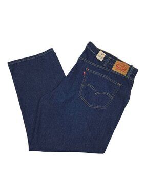 Levis 559 Relaxed Straight Jeans W48 L30 Dark Wash Cotton Sits At Waist